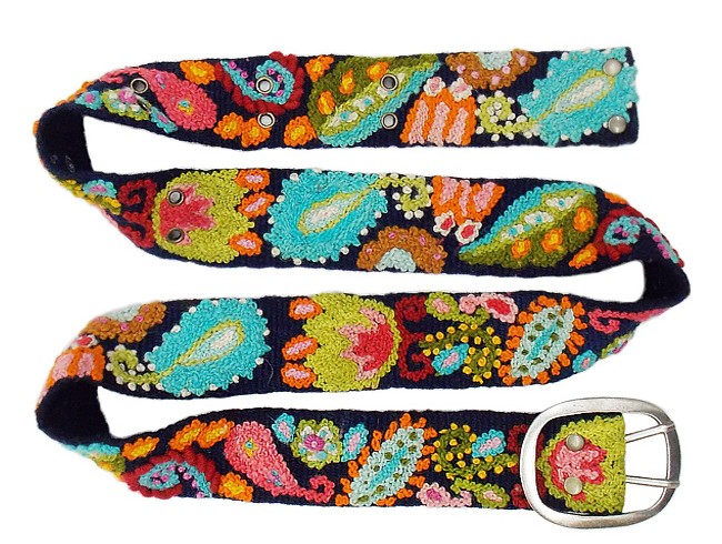 Paisley belt blue650