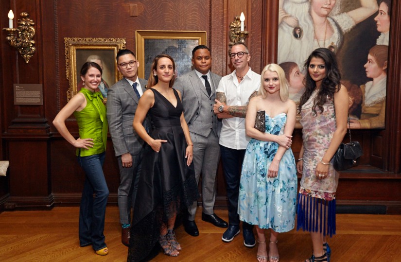 Some of the Event’s Honorees (From Left to Right): Sara Bonjean, Victor Zapanta, Washingtonian’s Sarah Zlotnik, Carl Pierre, Carl Ray, Cathy Anderson and Mera Anwar